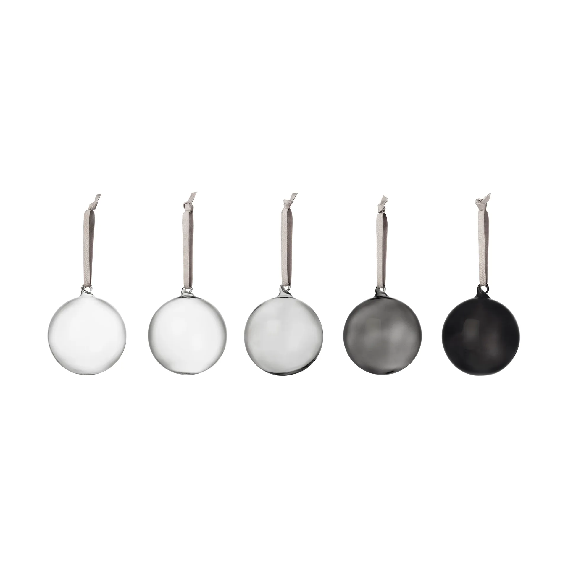 Esferas de cristal Iittala Ø8 cm, 5-pack, Gris Iittala