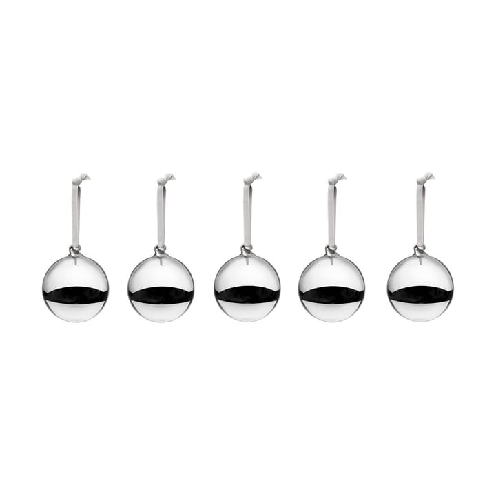 Esferas de cristal Iittala Ø8 cm, 5-pack - Plateado - Iittala