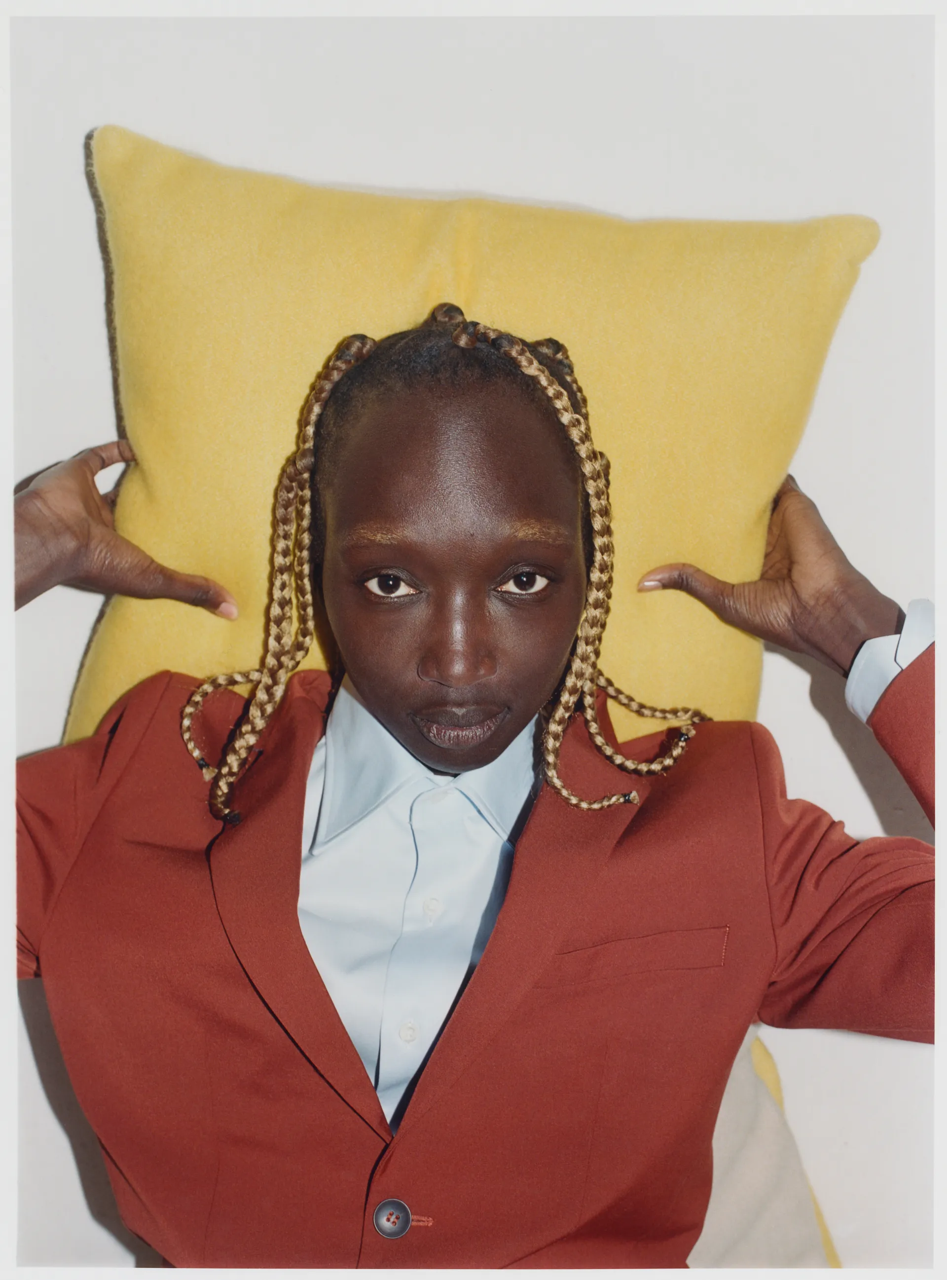 Funda de cojín Play 48x48 cm, Beige-amarillo Iittala