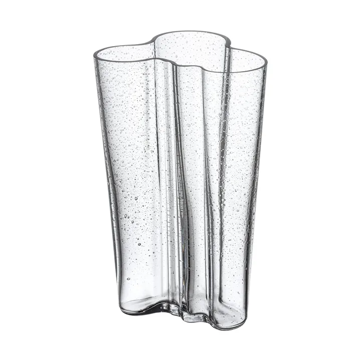 Jarrón Alvar Aalto 200 mm - Cristal burbuja transparente, edición aniversario - Iittala