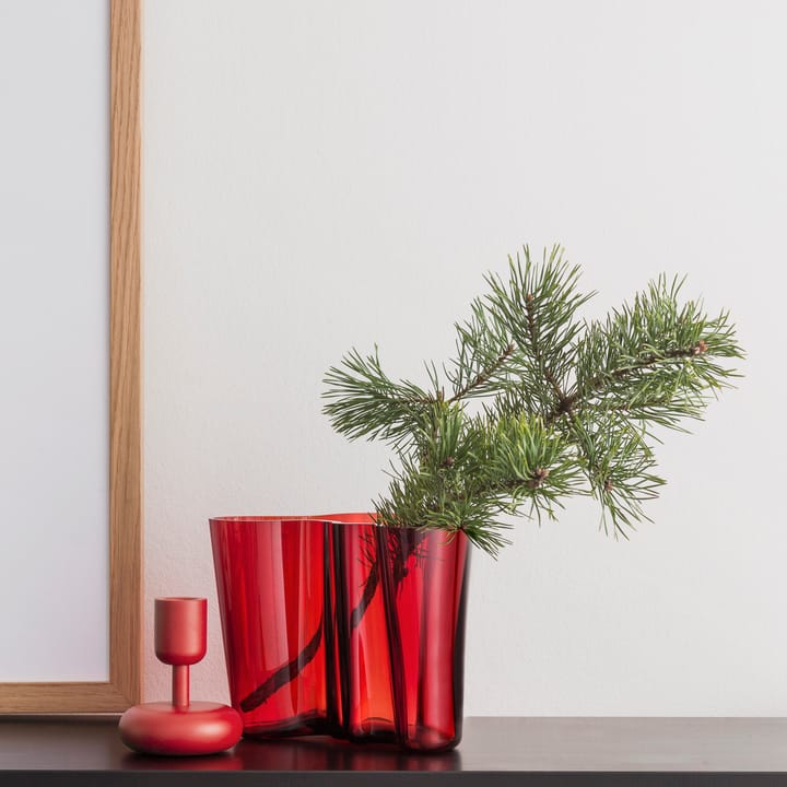 Jarrón Alvar Aalto arándano rojo, 160 mm Iittala