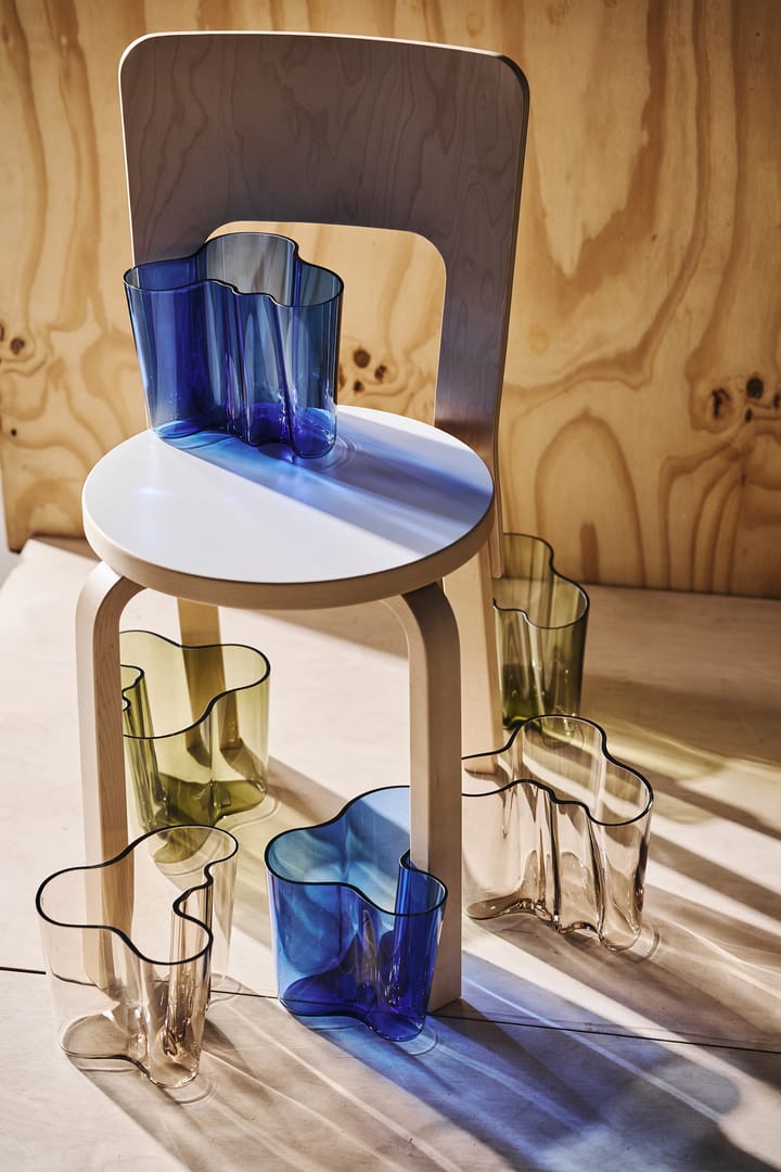 Jarrón Alvar Aalto azul ultramarino - 160 mm - Iittala