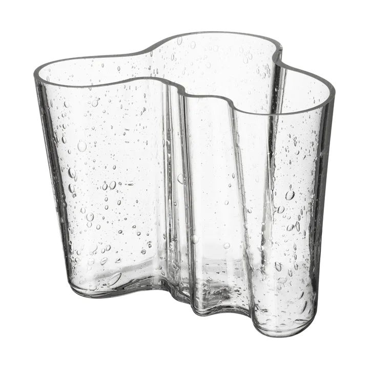 Jarrón Alvar Aalto edición aniversario 160 mm - Cristal burbuja transparente - Iittala