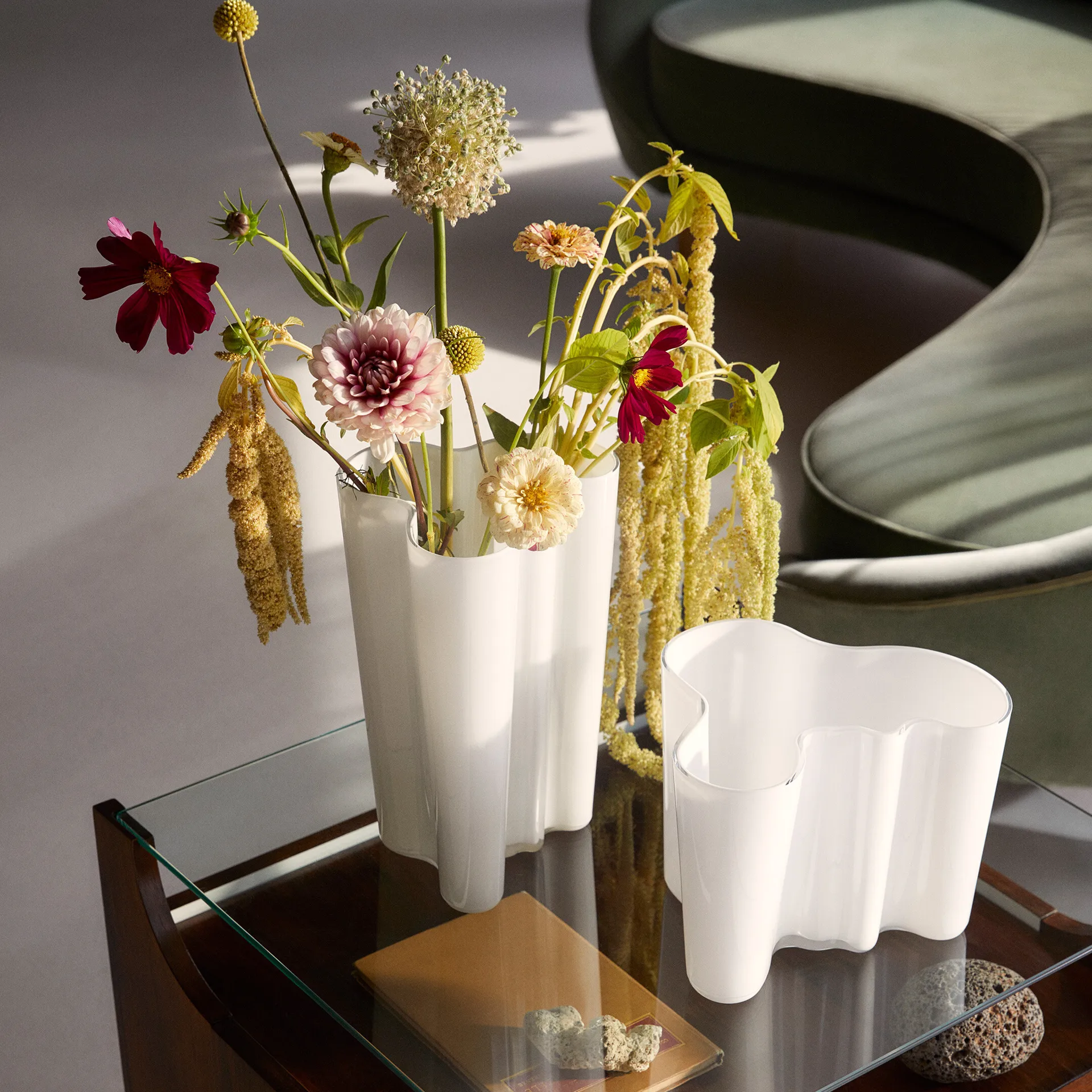 Jarrón Alvar Aalto opal (blanco), 160 mm Iittala