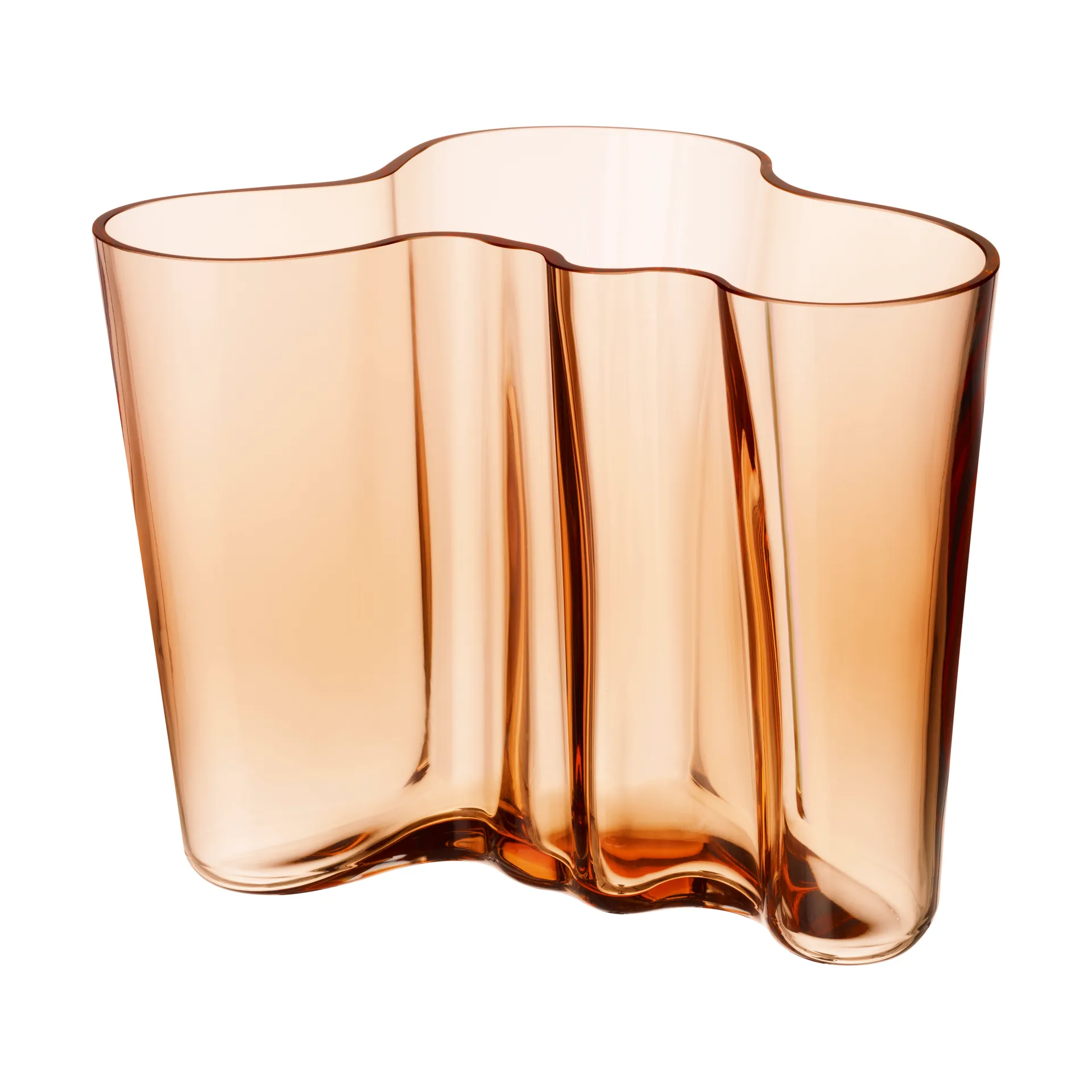 Jarrón Alvar Aalto Rio marrón, 160 mm Iittala