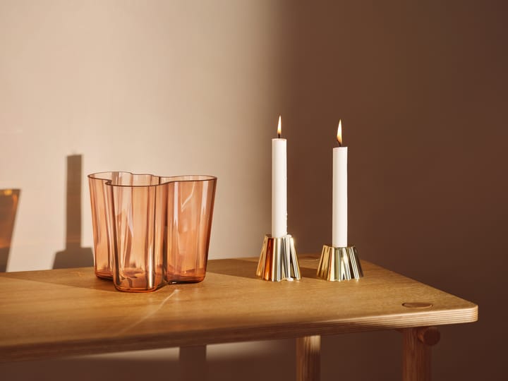 Jarrón Alvar Aalto Rio marrón, 160 mm Iittala