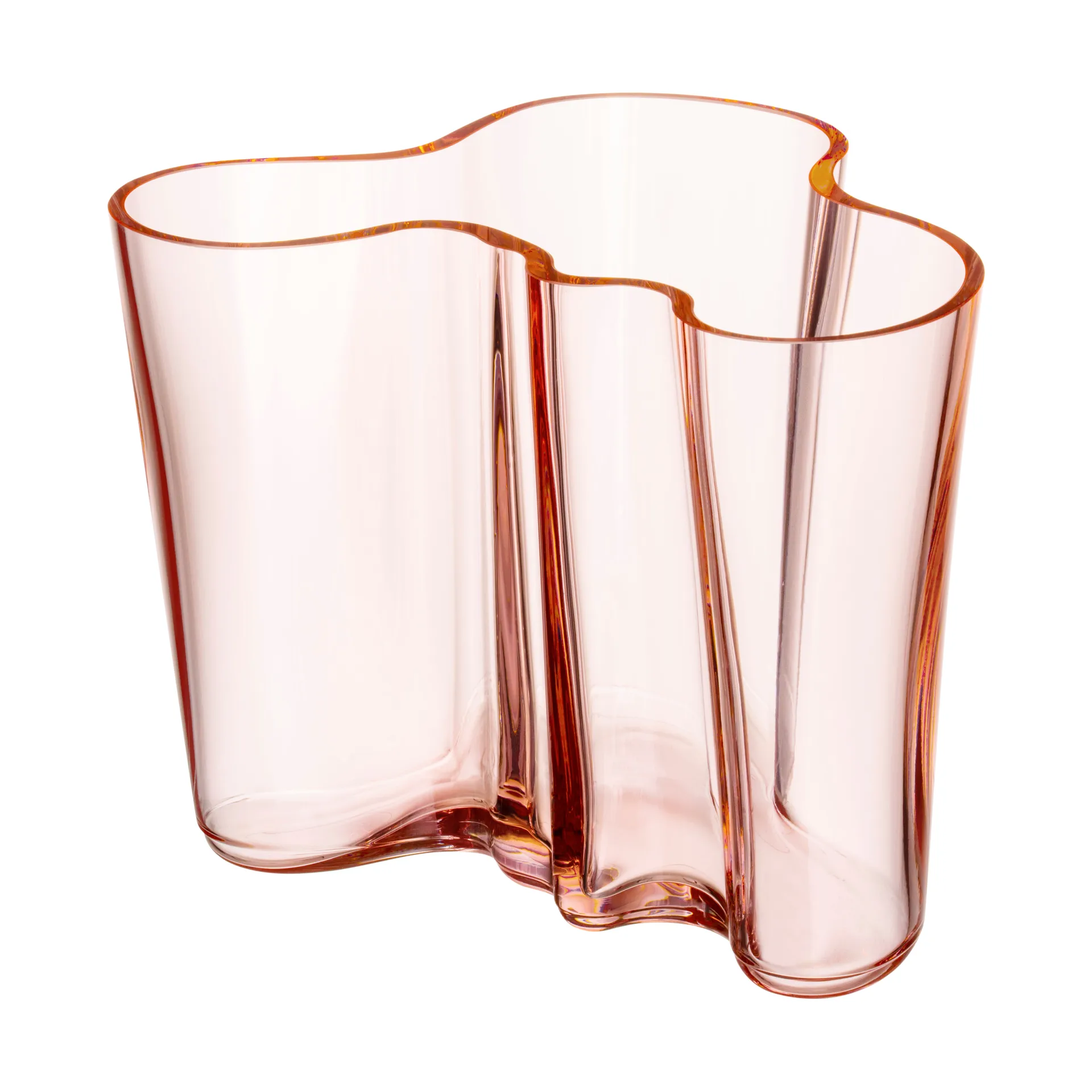 Jarrón Alvar Aalto rosa salmón, 160 mm Iittala