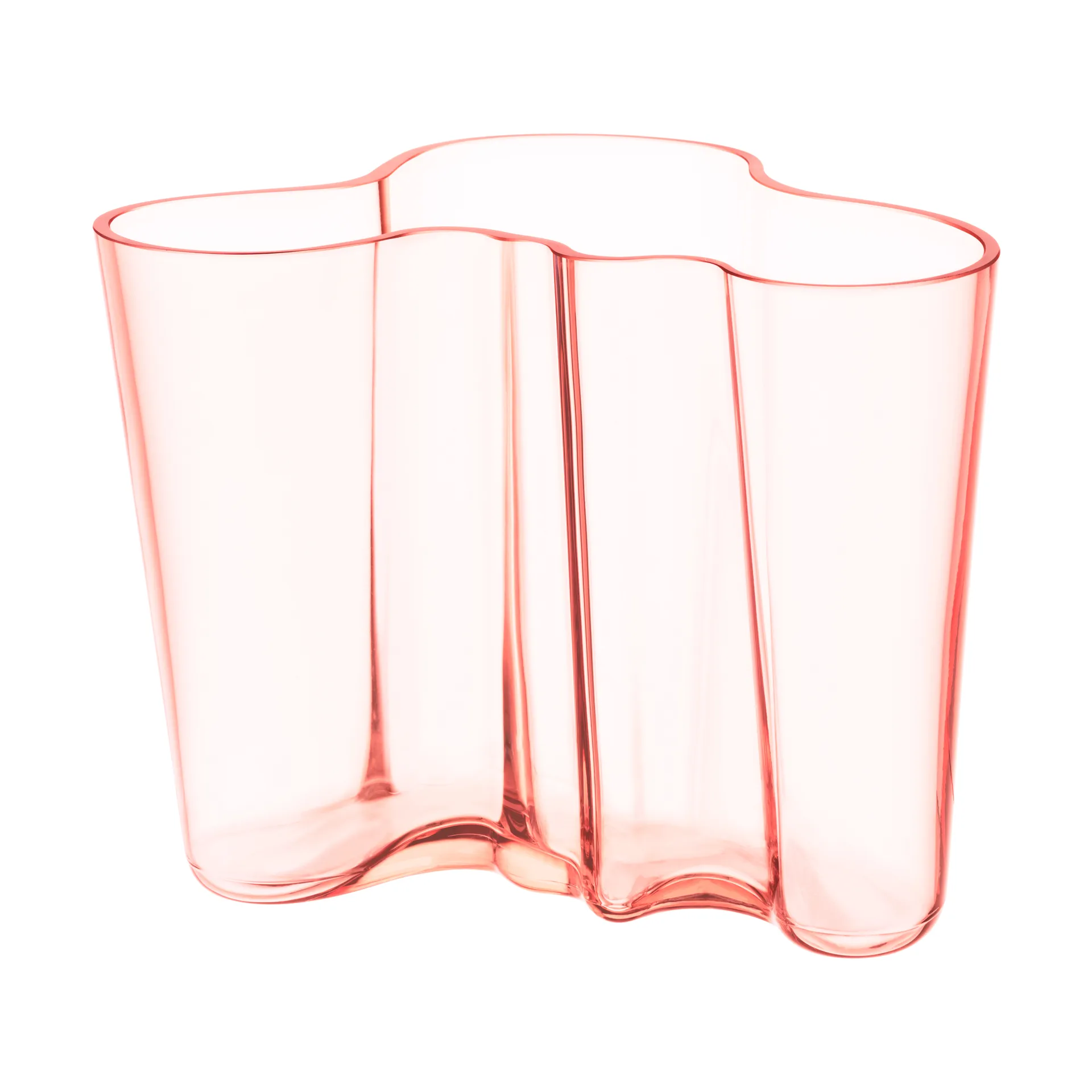 Jarrón Alvar Aalto rosa salmón, 160 mm Iittala