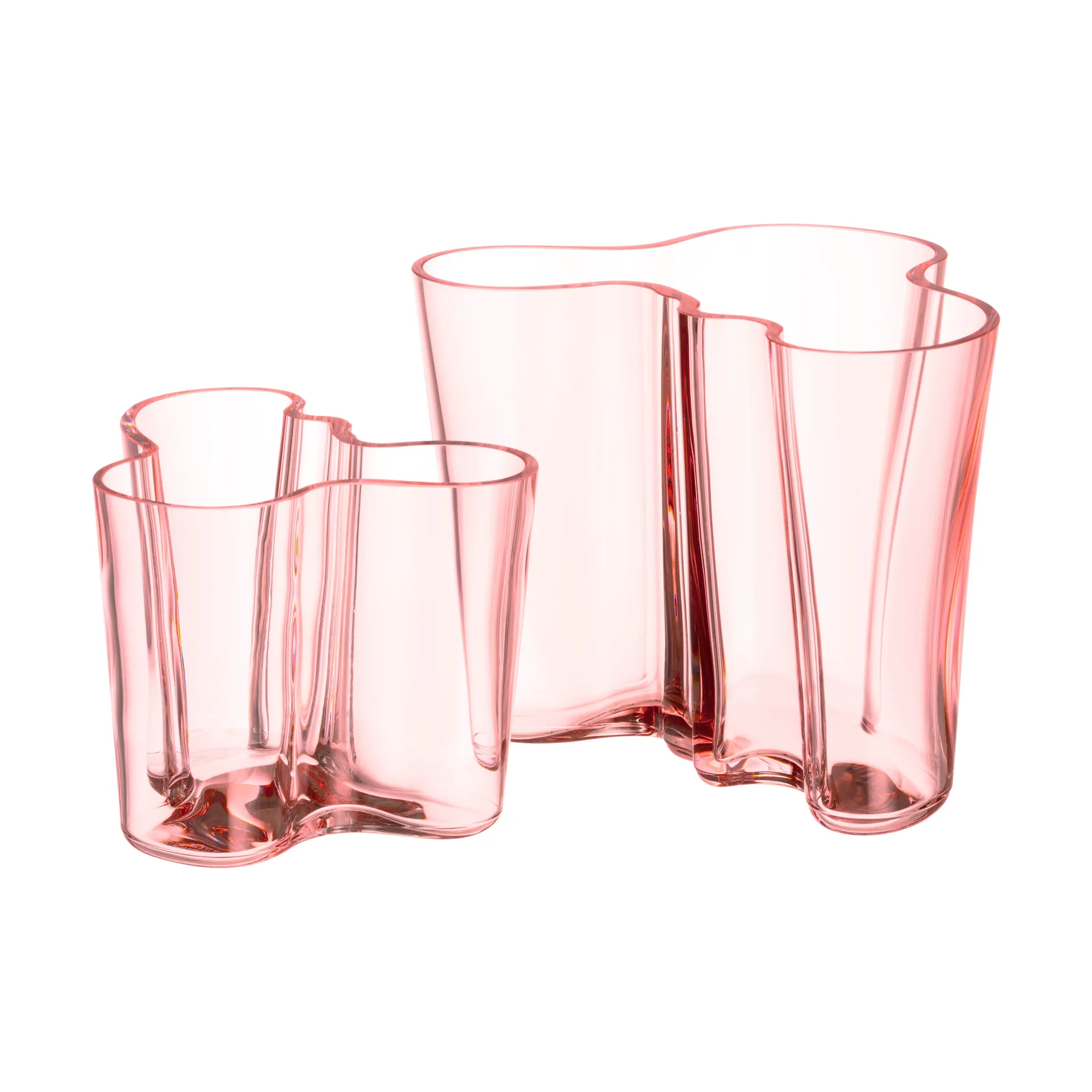 Jarrón Alvar Aalto rosa salmón, 160 mm Iittala