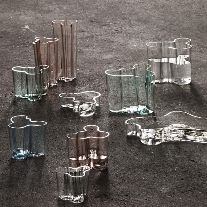 Jarrón Alvar Aalto rosa salmón, 160 mm Iittala