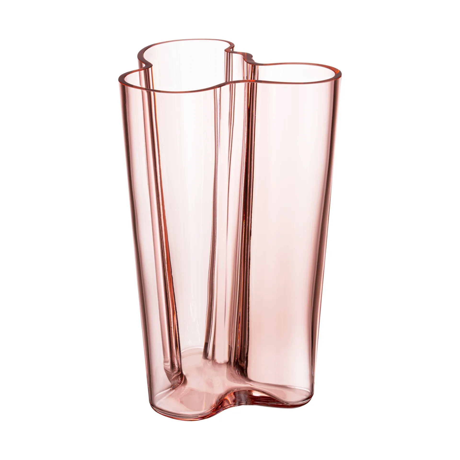 Jarrón Alvar Aalto rosa salmón, 251 mm Iittala