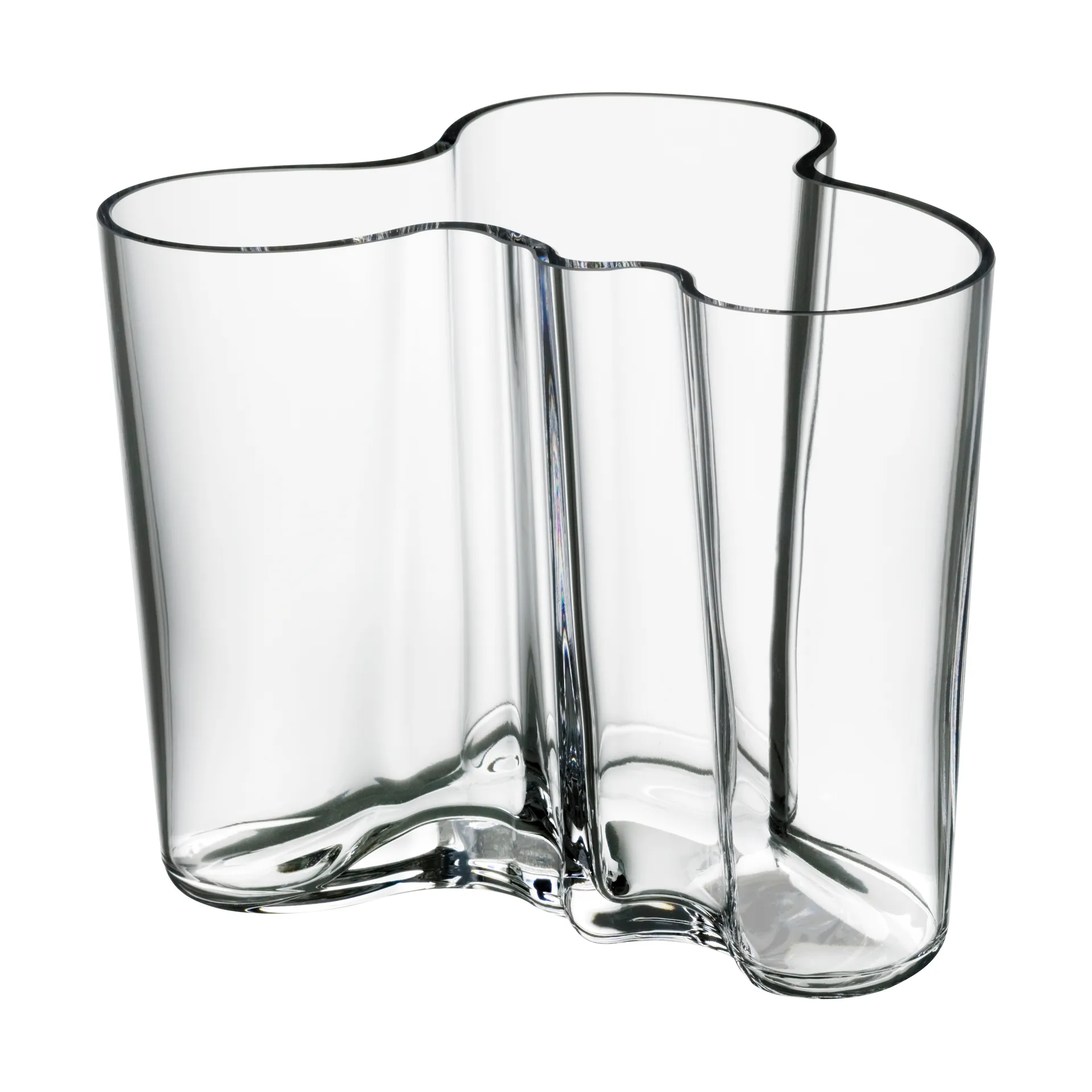 Jarrón Alvar Aalto transparente, 120 mm Iittala