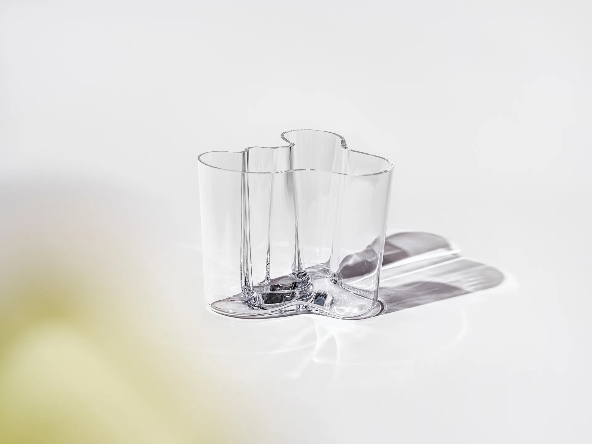 Jarrón Alvar Aalto transparente, 160 mm Iittala