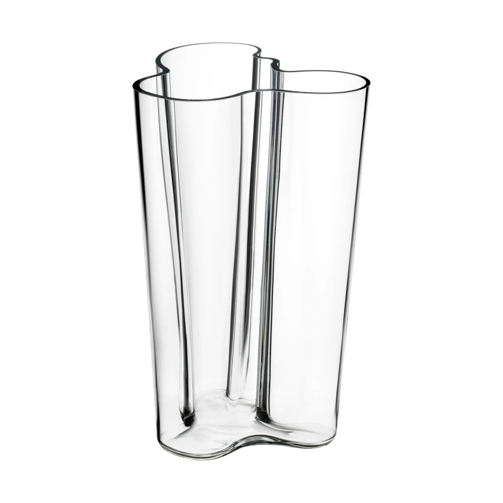 Jarrón Alvar Aalto transparente, 251 mm Iittala