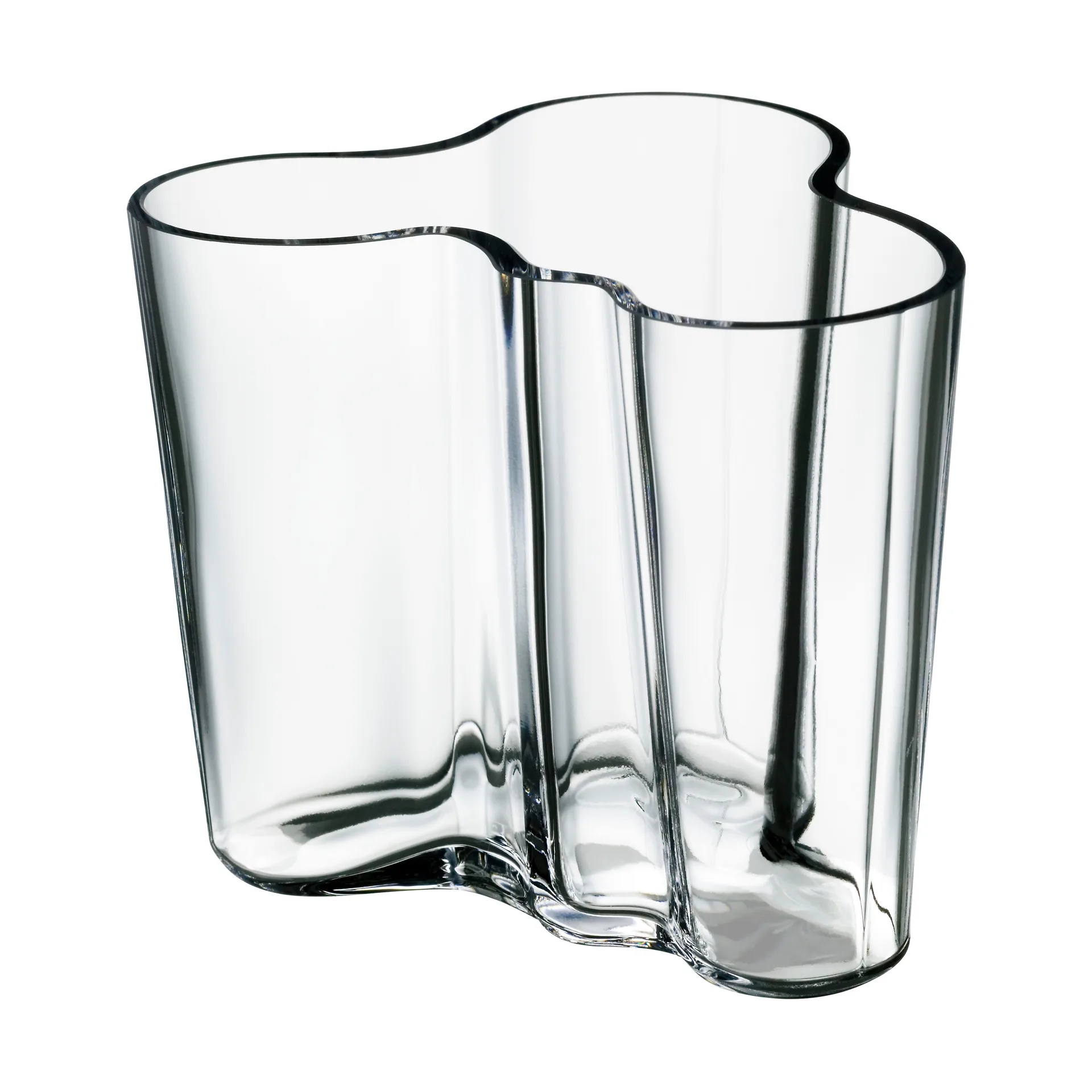 Jarrón Alvar Aalto transparente, 95 mm Iittala