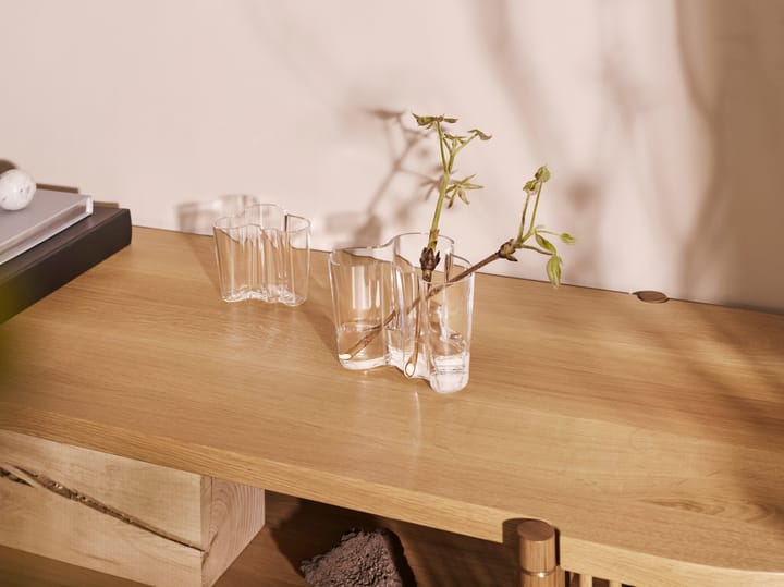 Jarrón Alvar Aalto transparente, 95 mm Iittala