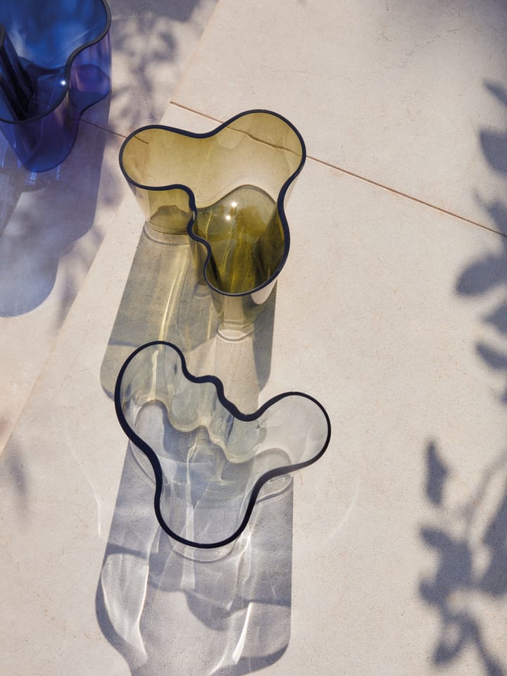 Jarrón Alvar Aalto verde musgo, 160 mm Iittala