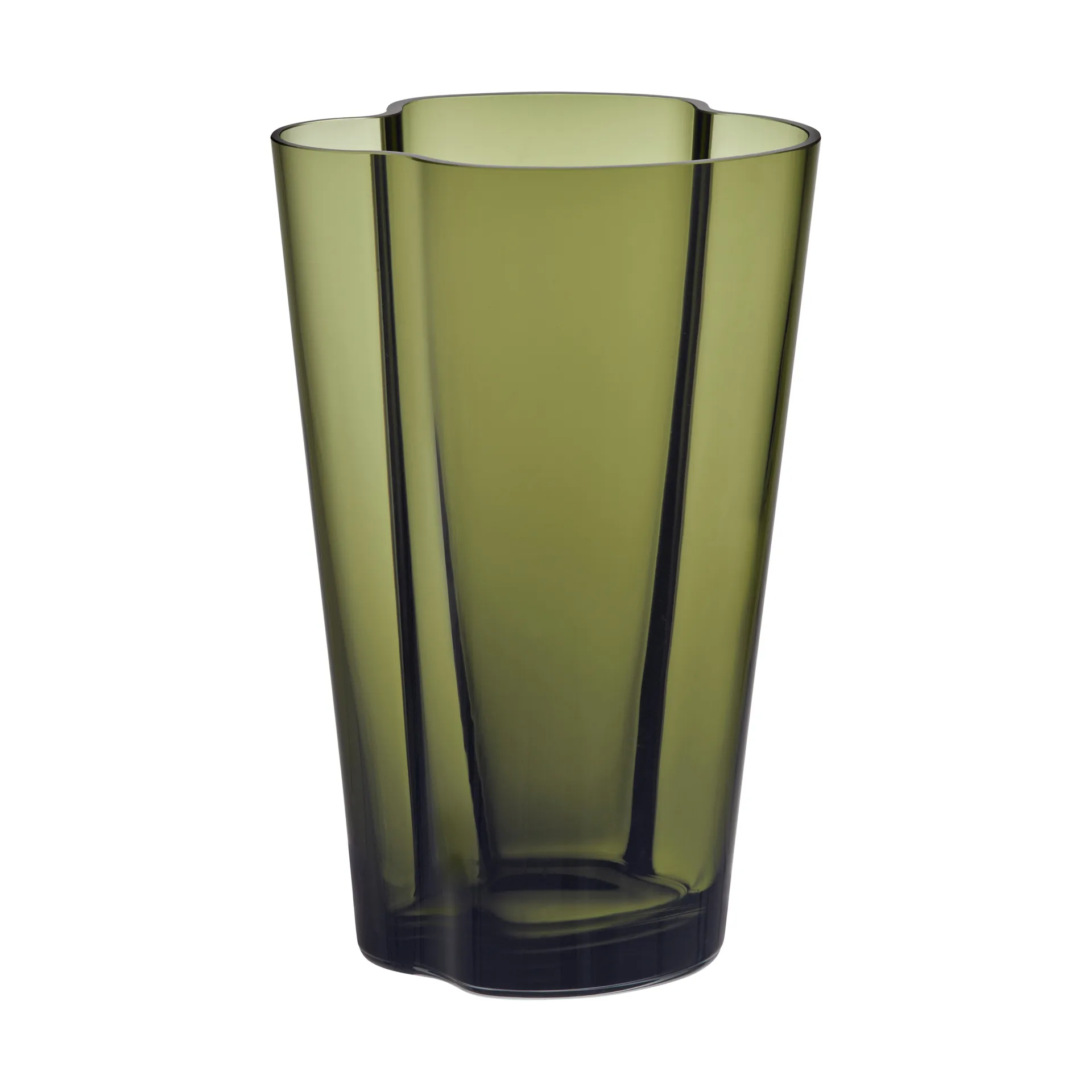 Jarrón Alvar Aalto verde musgo, 220 mm Iittala