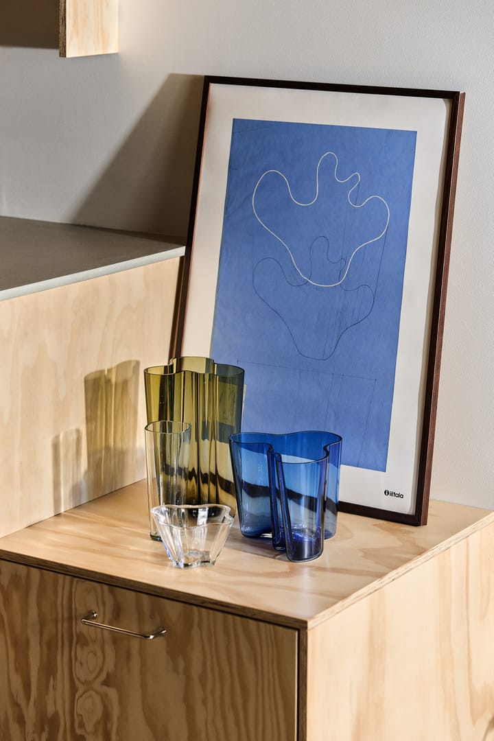 Jarrón Alvar Aalto verde musgo, 251 mm Iittala