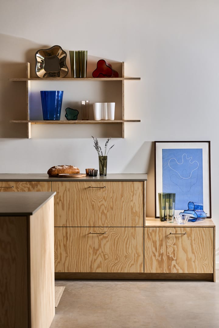 Jarrón Alvar Aalto verde musgo, 251 mm Iittala
