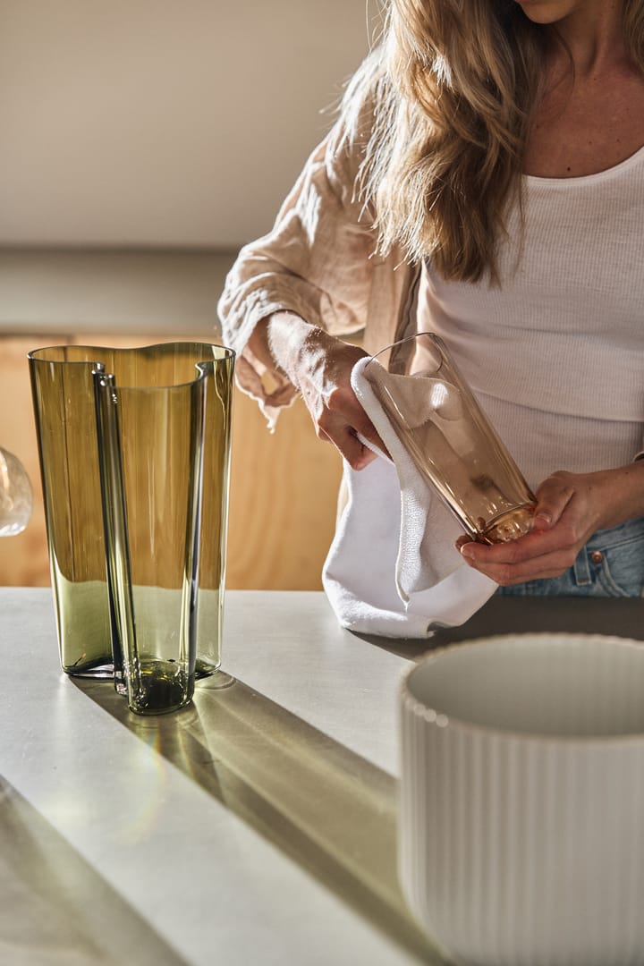 Jarrón Alvar Aalto verde musgo, 251 mm Iittala
