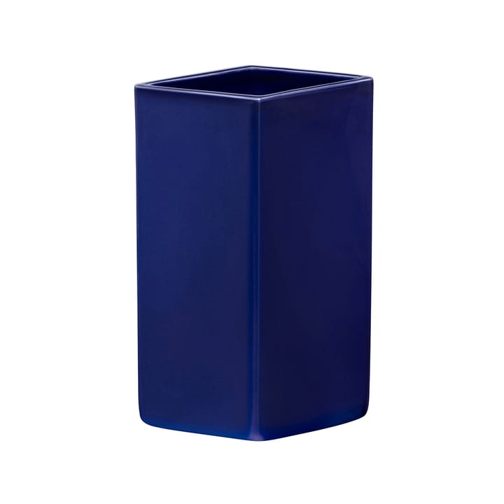 Jarrón de cerámica Ruutu 180 mm - azul oscuro - Iittala
