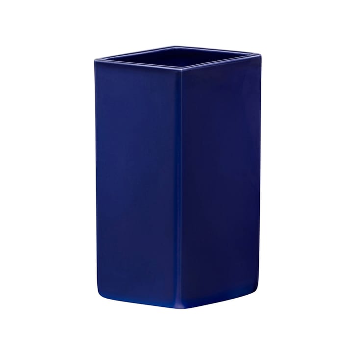 Jarrón de cerámica Ruutu 180 mm, azul oscuro Iittala