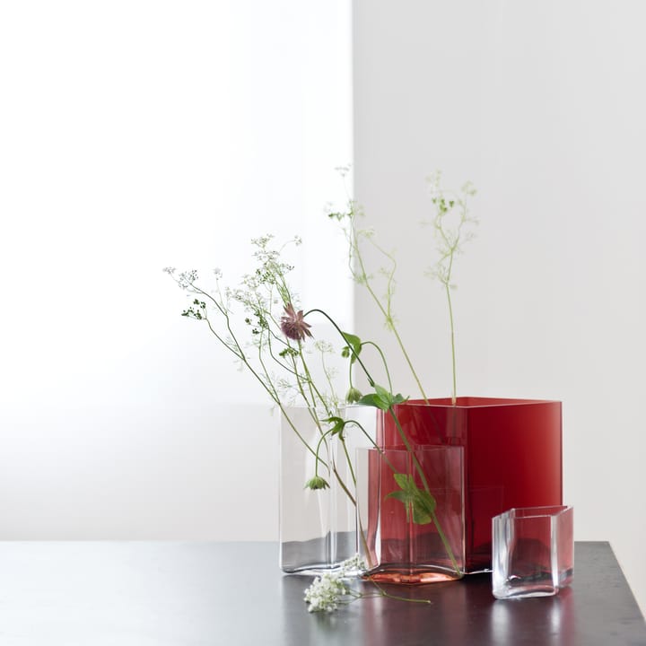 Jarrón Ruutu 11,5 x 14 cm, arándano rojo Iittala