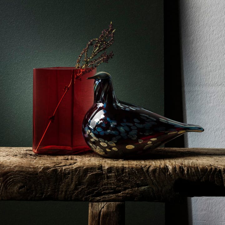 Jarrón Ruutu 11,5 x 14 cm, arándano rojo Iittala