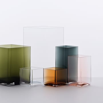Jarrón Ruutu 20,5 x 18 cm - verde musgo - Iittala
