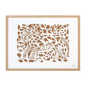 Lámina Oiva Toikka Cheetah marrón - 50x70 cm - Iittala