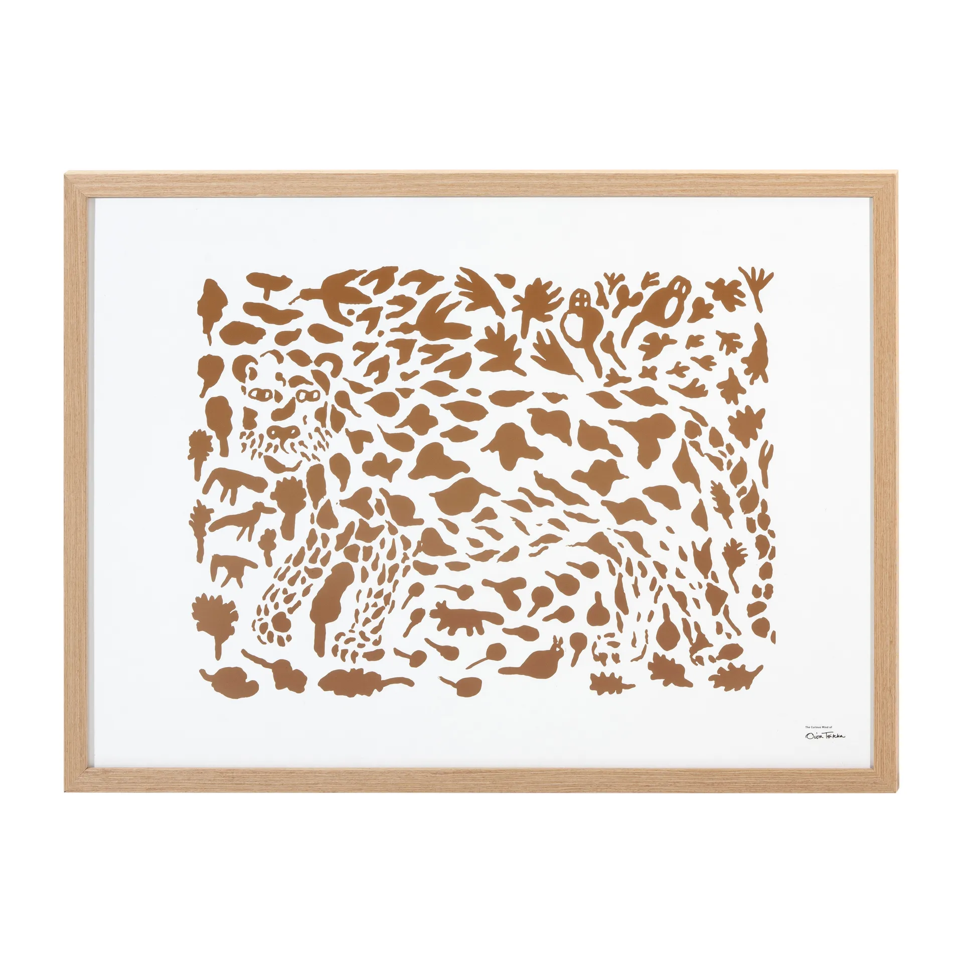 Lámina Oiva Toikka Cheetah marrón, 50x70 cm Iittala