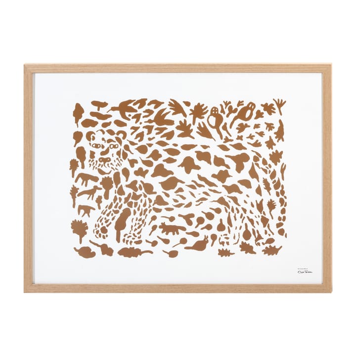 Lámina Oiva Toikka Cheetah marrón, 50x70 cm Iittala
