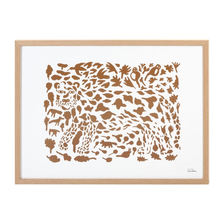 Lámina Oiva Toikka Cheetah marrón - 50x70 cm - Iittala