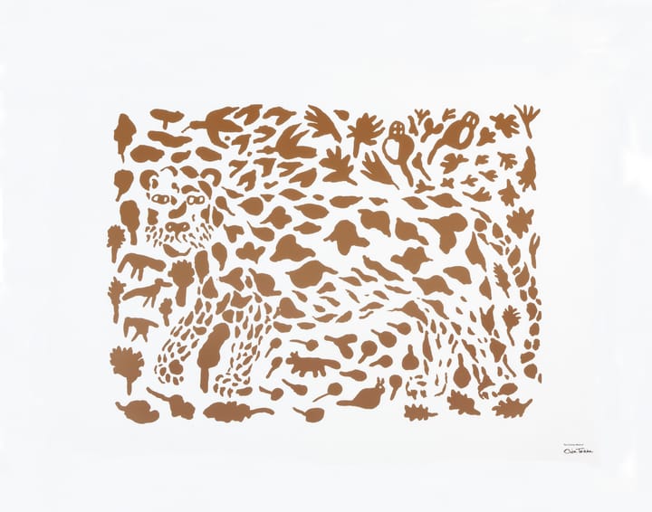 Lámina Oiva Toikka Cheetah marrón - 50x70 cm - Iittala