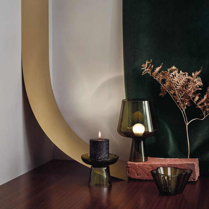 Lámpara de mesa Leimu, verde Iittala