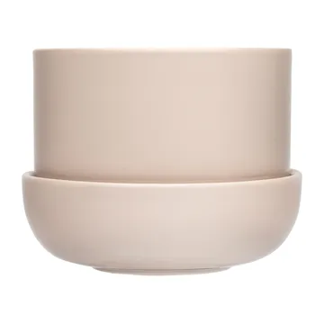 Maceta con plato Nappula Ø17 cm altura 13 cm - Beige - Iittala