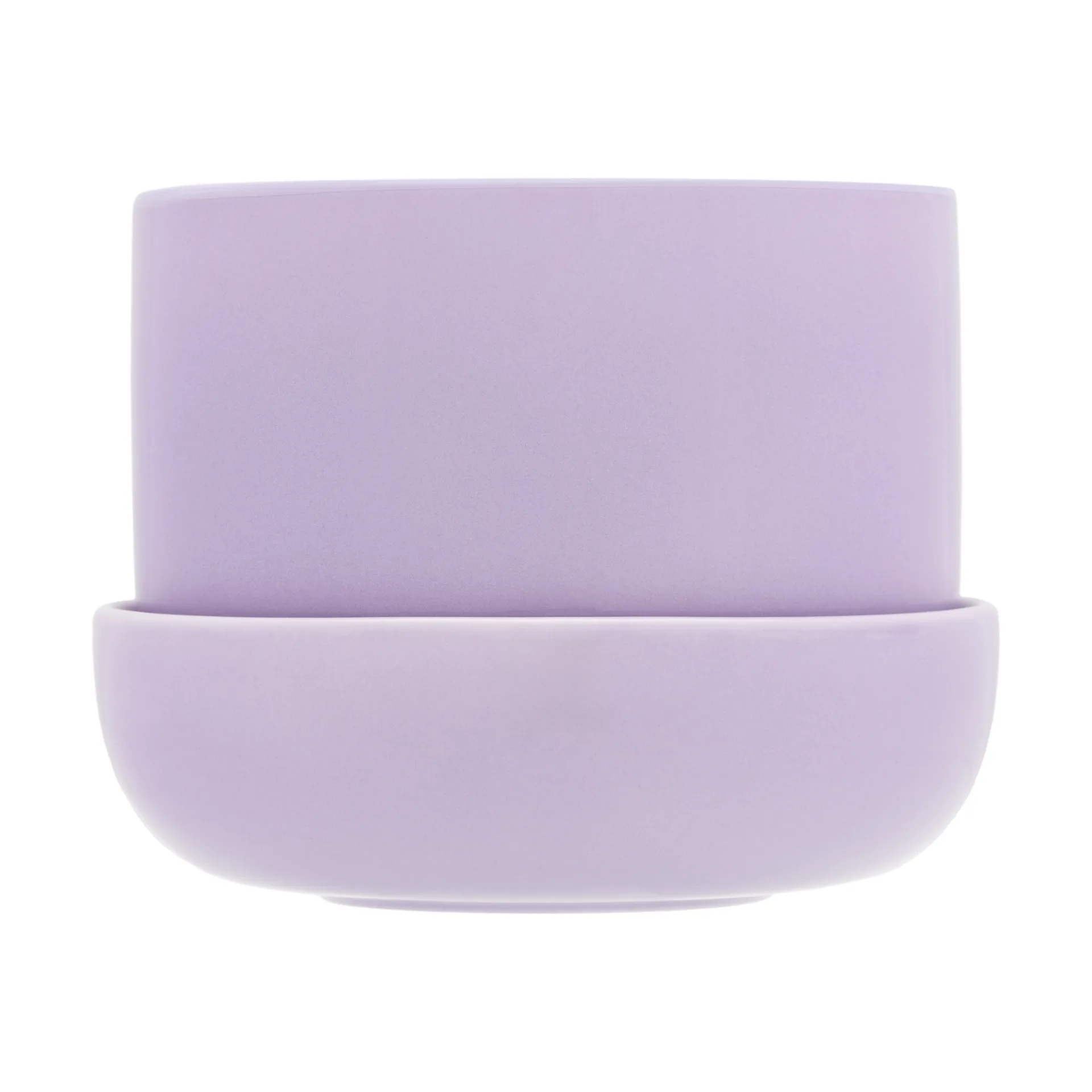 Maceta con plato Nappula Ø17 cm altura 13 cm, Lila claro Iittala