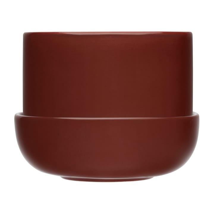 Maceta con plato Nappula  Ø17 cm h13 cm - marrón - Iittala