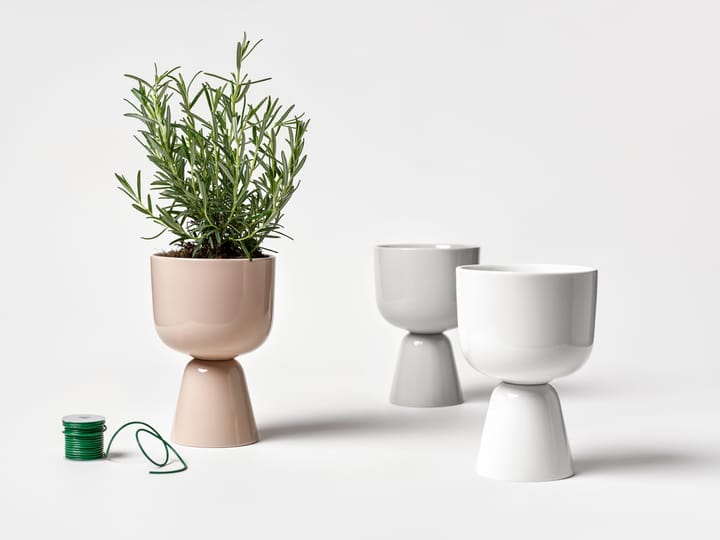 Maceta Nappula Ø12,5 cm altura 19 cm, Blanco Iittala