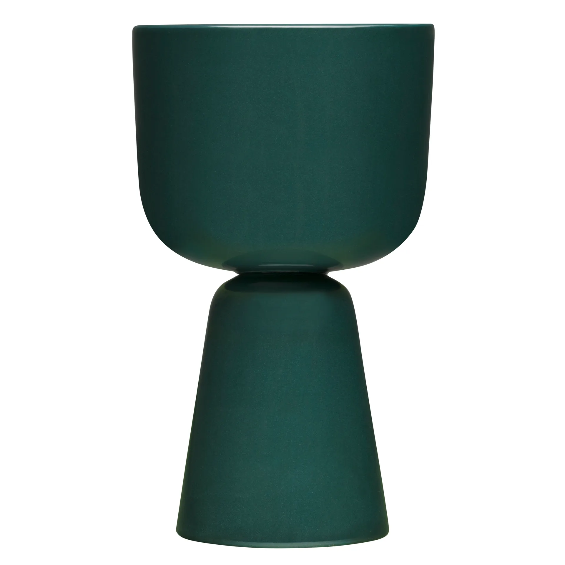 Maceta Nappula Ø15 cm altura 26 cm, verde oscuro Iittala