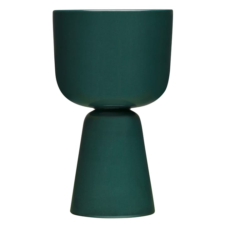 Maceta Nappula Ø15 cm altura 26 cm, verde oscuro Iittala