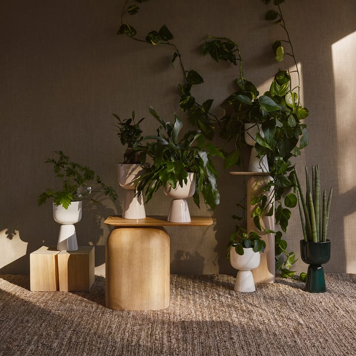 Maceta Nappula Ø15 cm altura 26 cm, verde oscuro Iittala