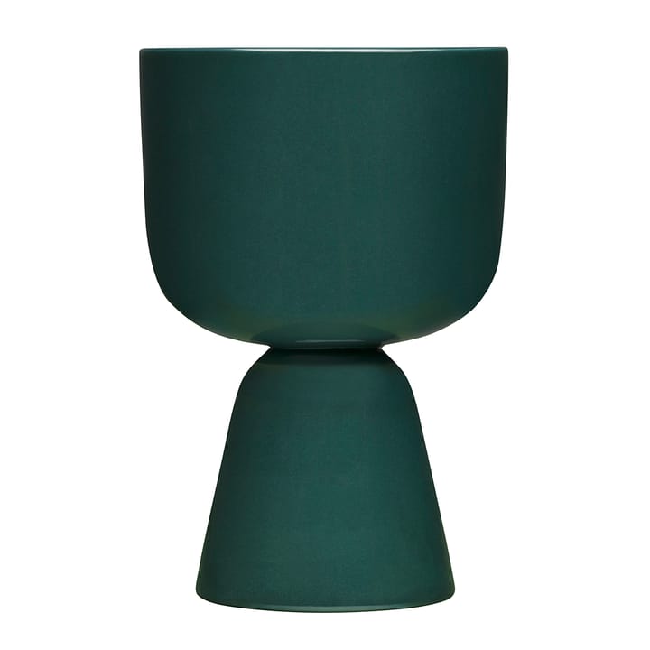 Maceta Nappula Ø15,5 cm altura 23 cm, verde oscuro Iittala