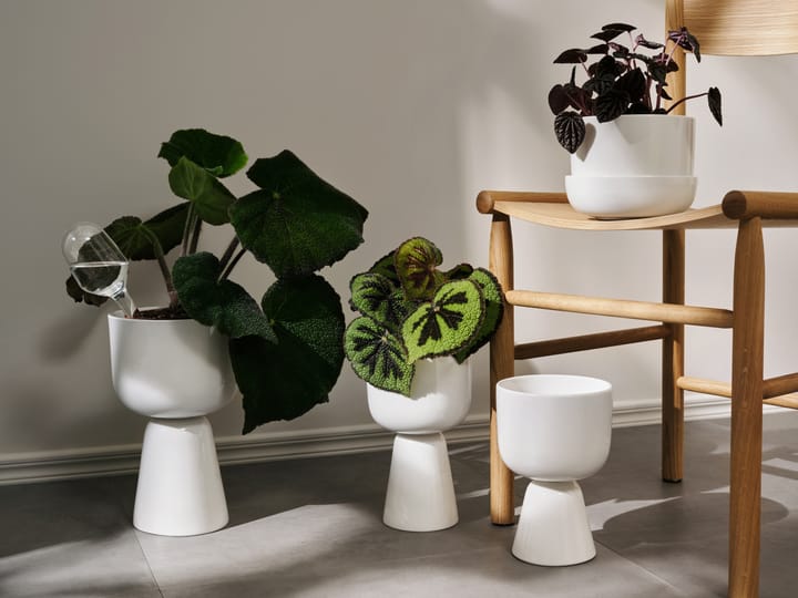 Maceta Nappula h32 cm Ø19 cm, blanco Iittala