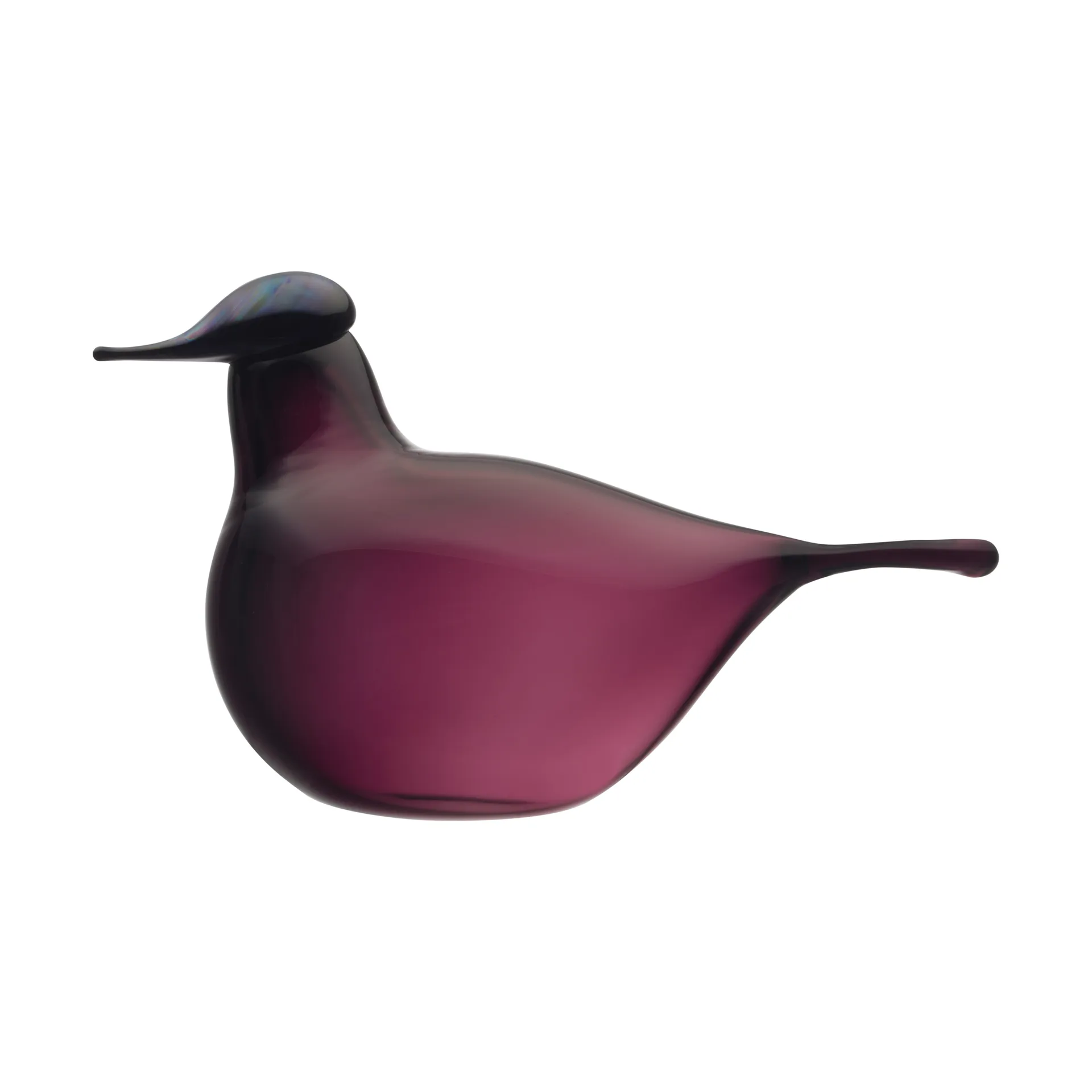 Pájaro de vidrio Chiffchaff , Lila, 13×8 cm Iittala