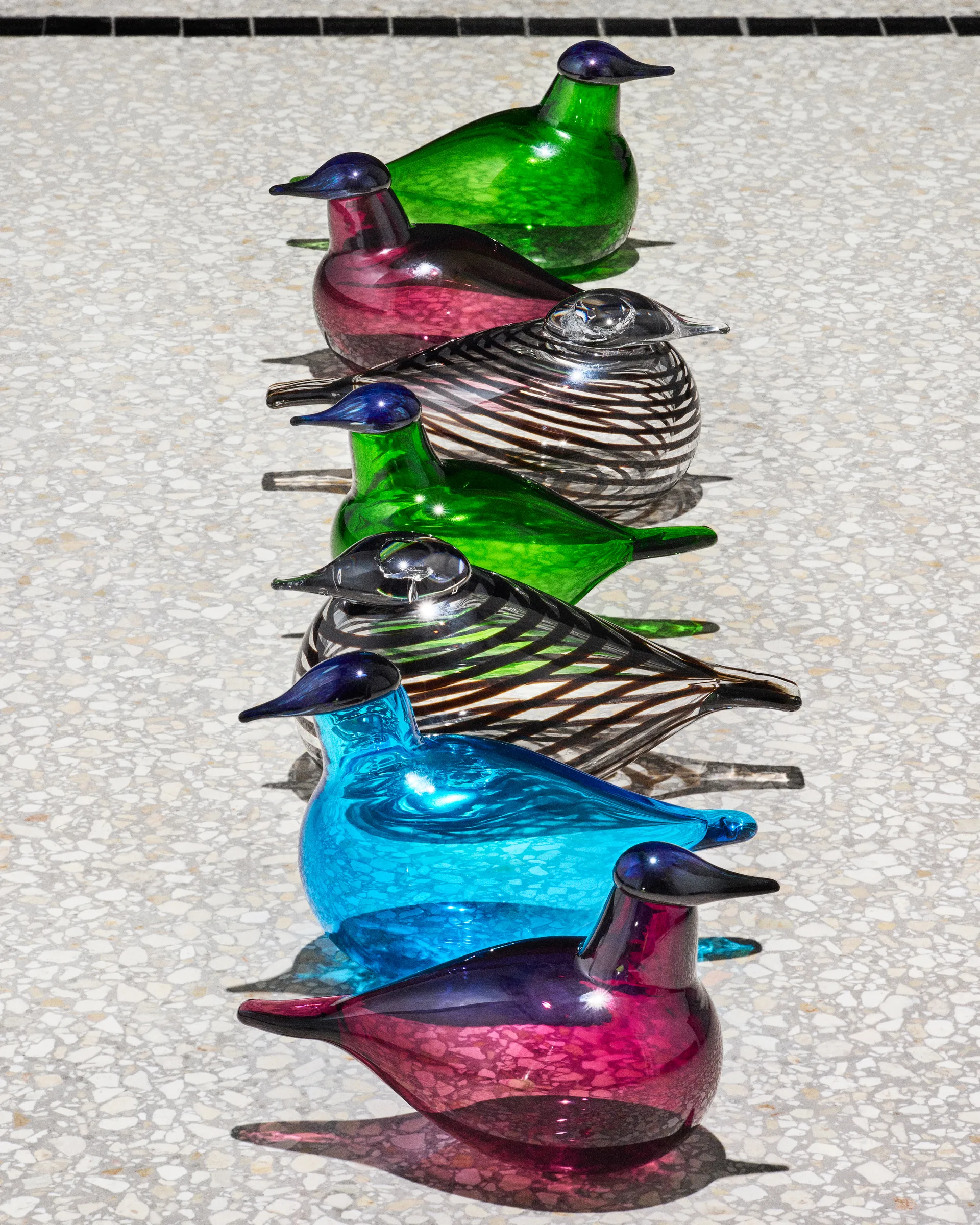 Pájaro de vidrio Chiffchaff , Turquesa, 13×8 cm Iittala