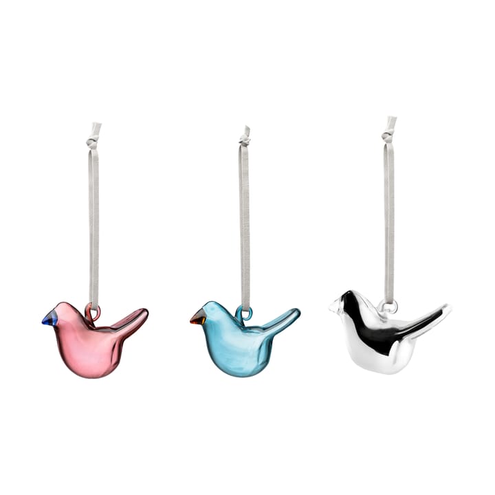 Pájaros de cristal Iittala,  Set de 3 - 2025 mezcla - Iittala