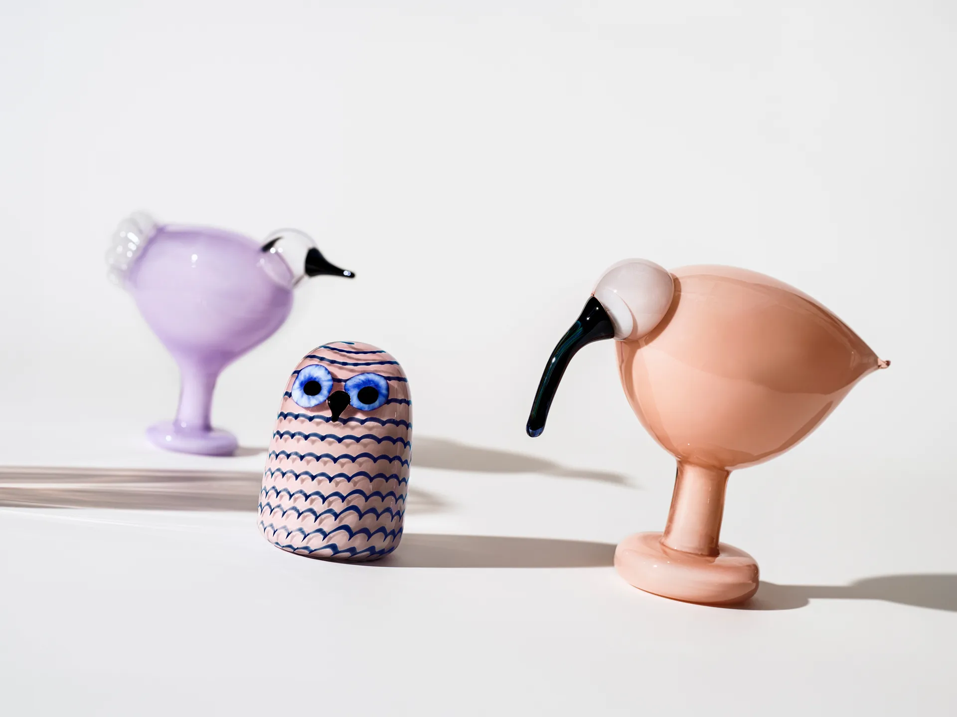 Pájaros por Toikka pequeño búho, Lila claro Iittala