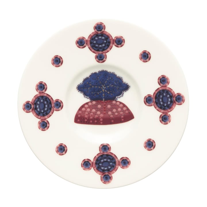 Platillo de café Taika Sato Ø11 cm, Blanco-multicolor Iittala